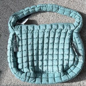 Free people Teal Quilted Bag